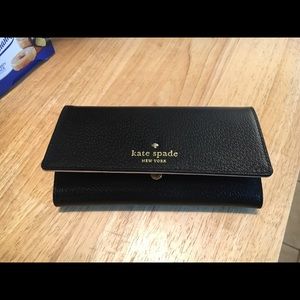 Kate spade black wallet NWT